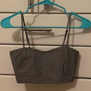 gingham brandy tank top
